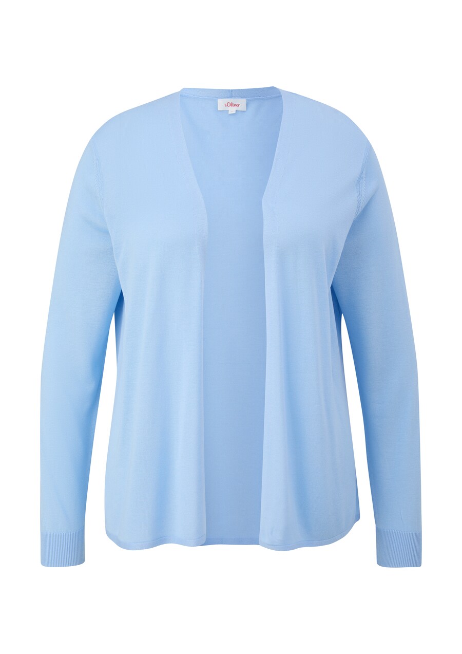 

Вязаный кардиган s.Oliver Red Label Big & Tall, светло-синий