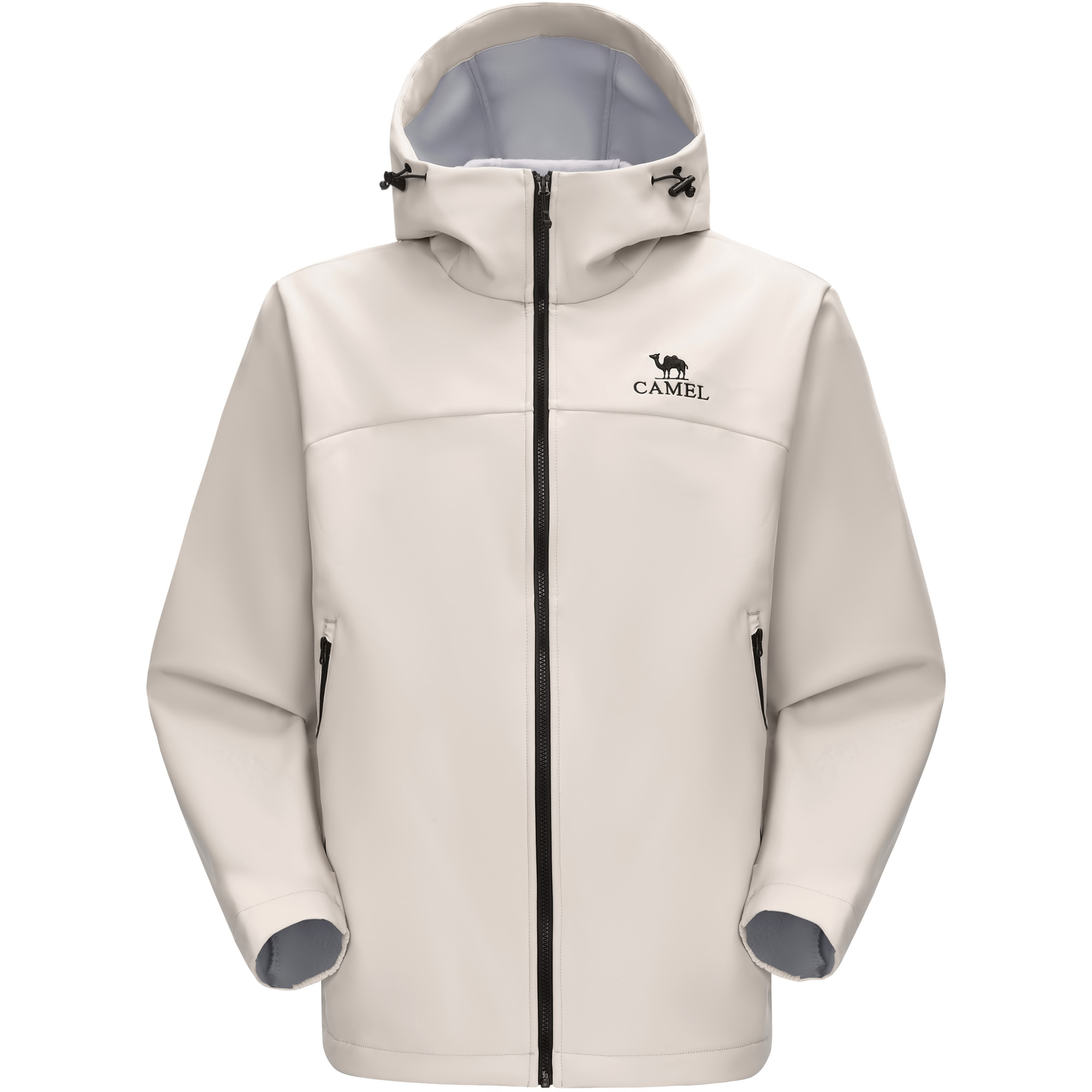 

Мужская худи из софтшелла CAMEL, светло-хаки