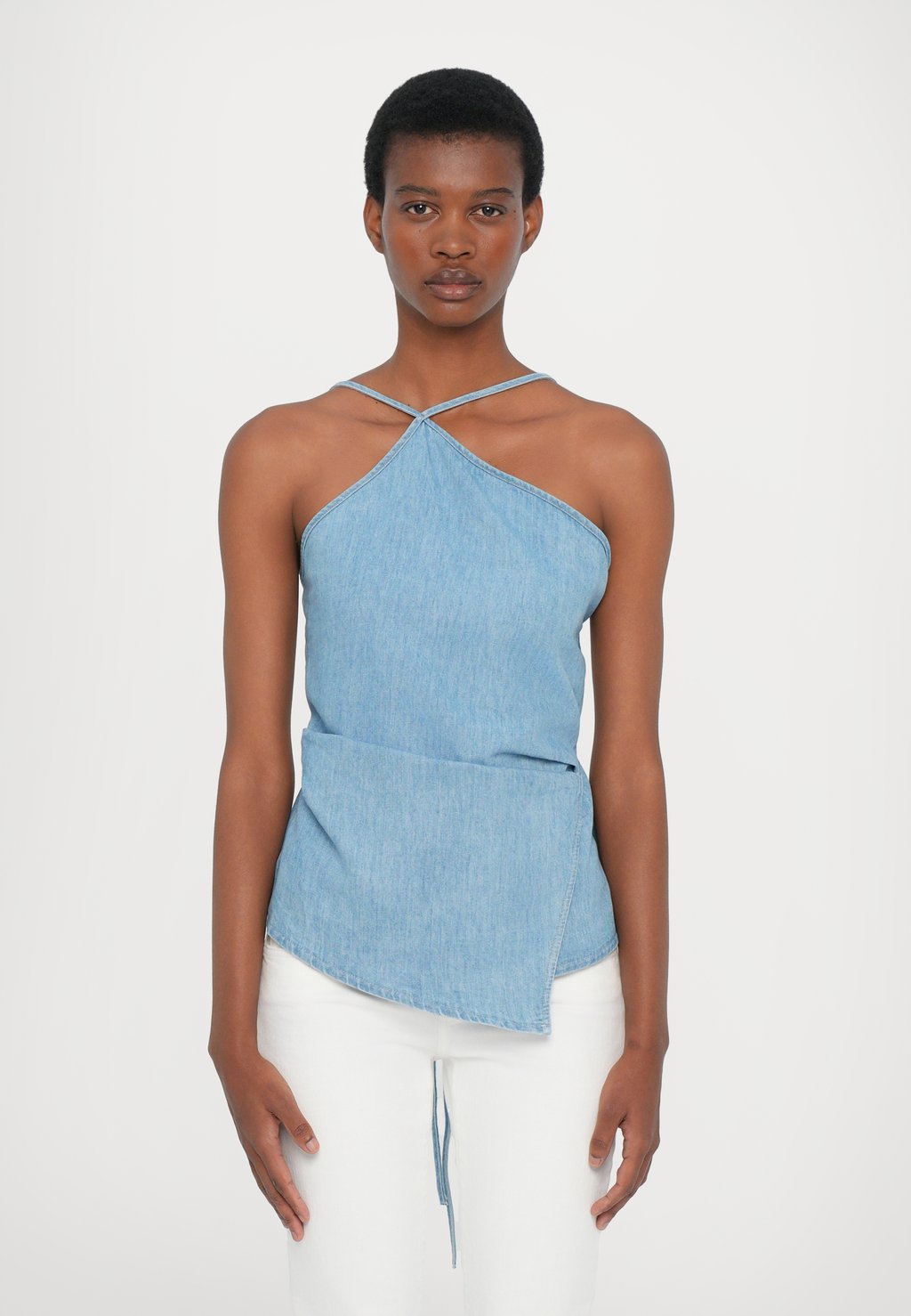 

Топ WRAP CLOSED, цвет Denim Washed Blue