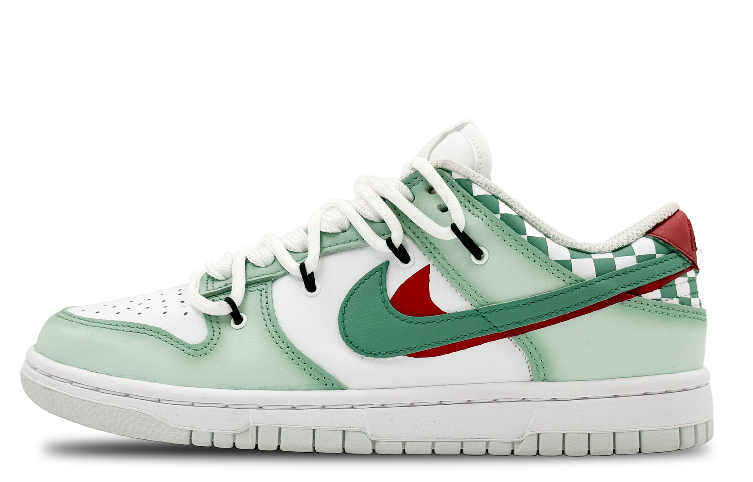 

Кроссовки Nike Dunk Skateboarding Shoes Women's Low-top Green, светло-зеленый