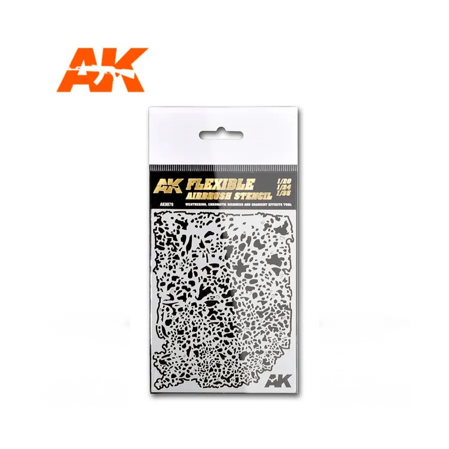 

Гибкий трафарет для аэрографа — 1/20, 1/24, 1/35, Supplies & Accessories (AK-Interactive)