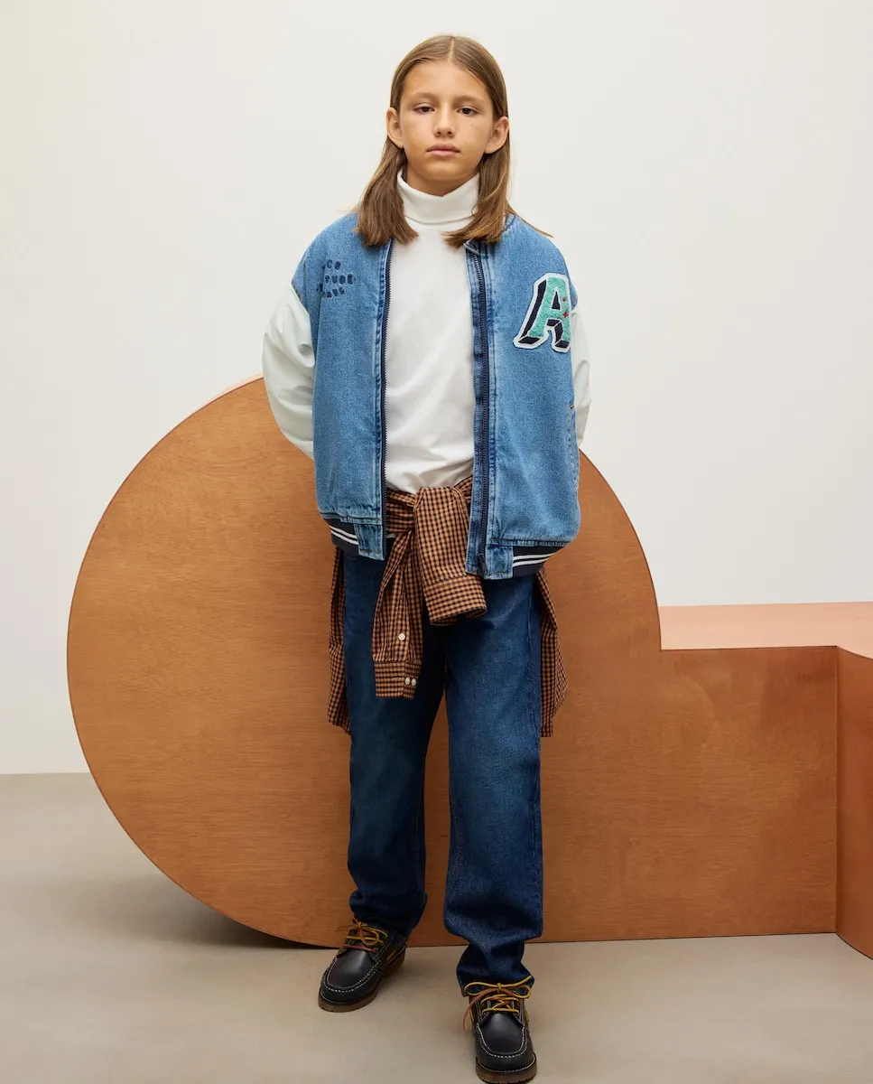 

Джинсы для мальчика обычного кроя Kids El Corte Inglés, нежно-синий