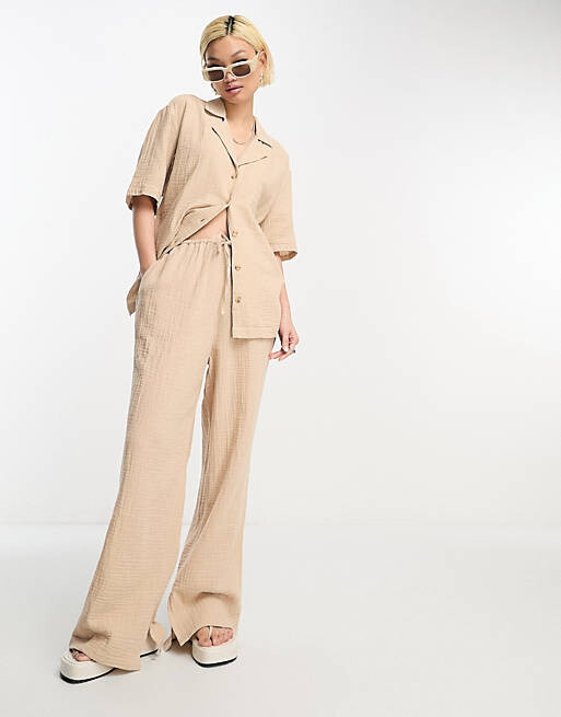 

Рубашка для боулинга из марлевой ткани ASOS DESIGN
