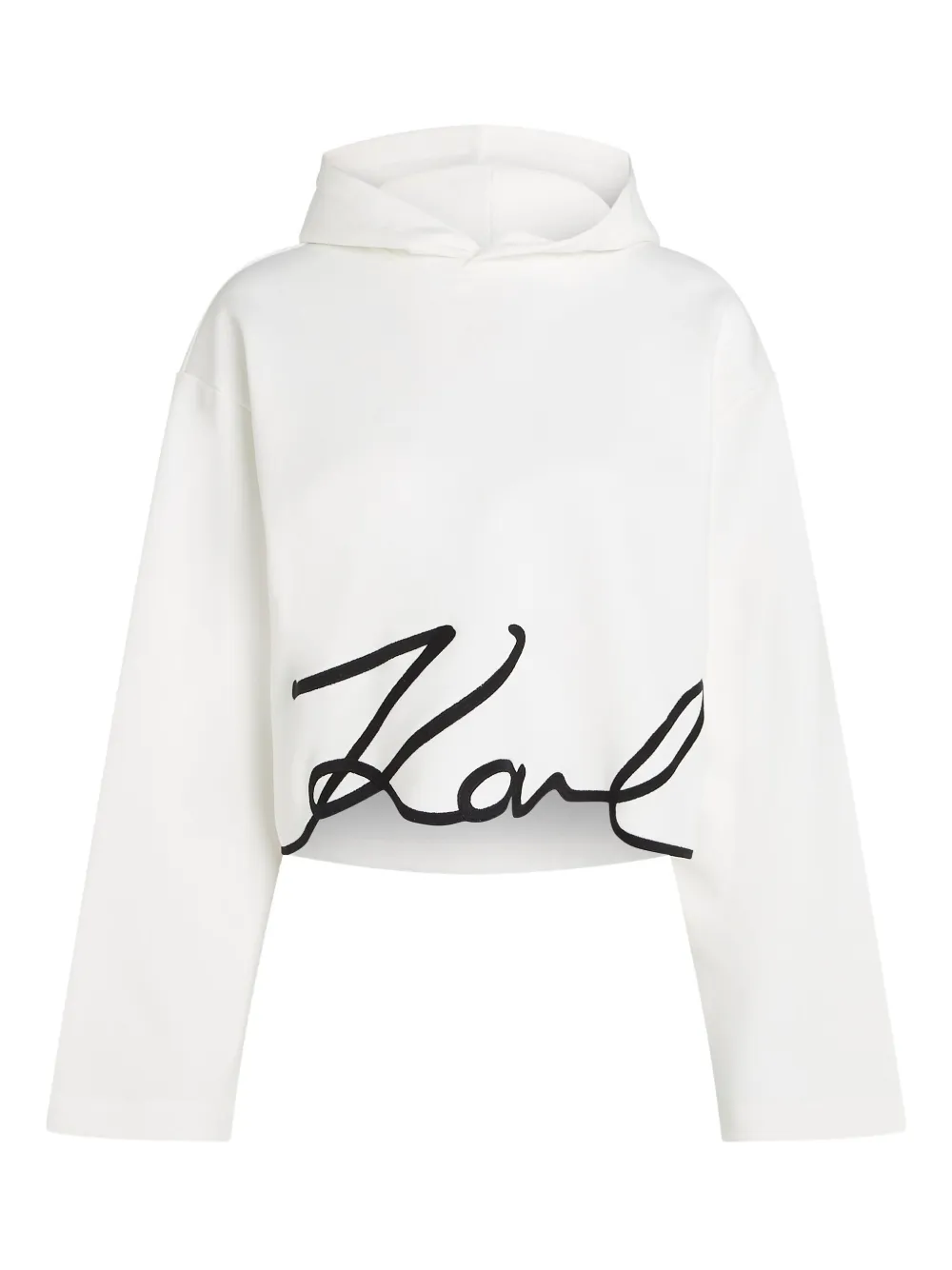 

Худи с логотипом KARL LAGERFELD, белый