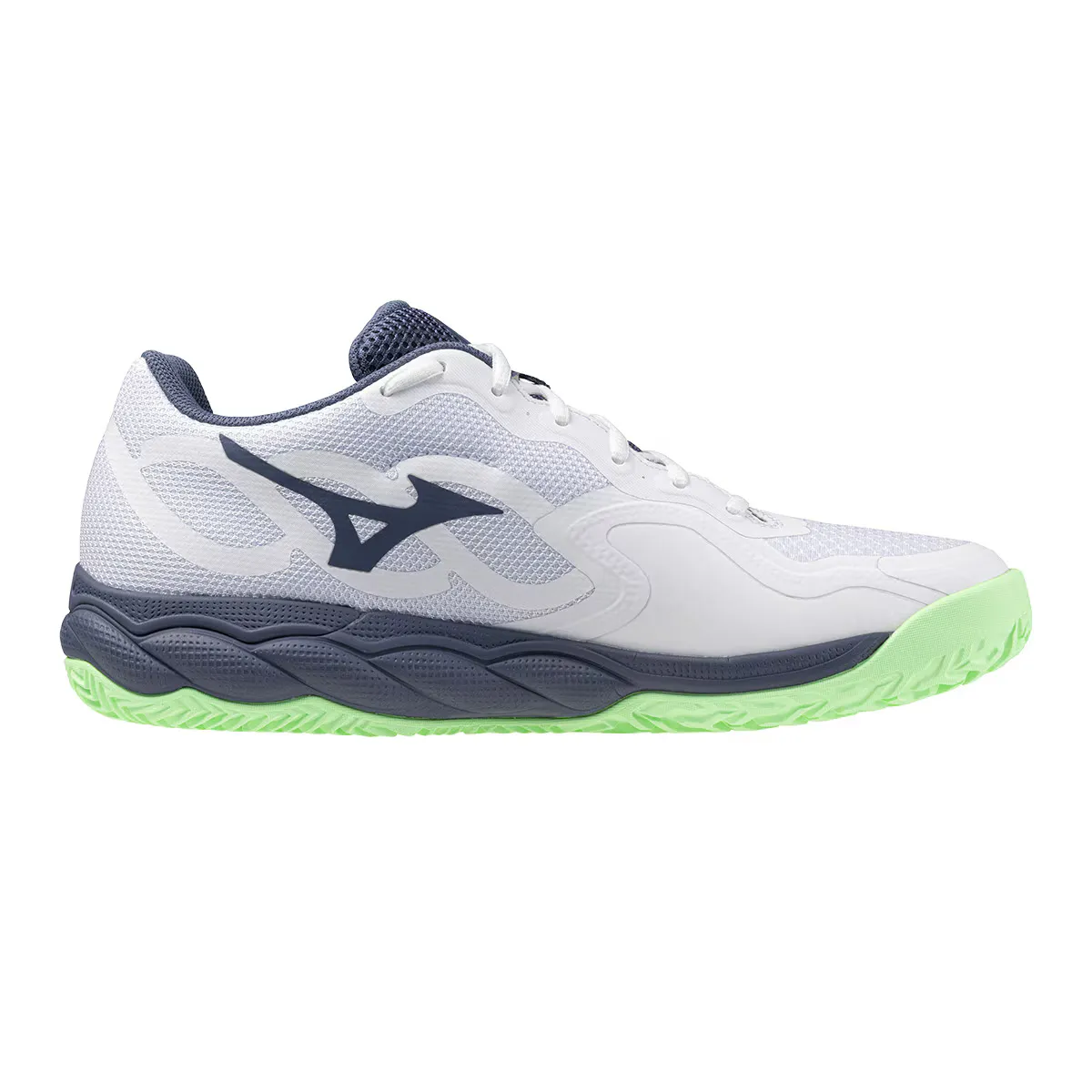 

Мужские теннисные/падл-туфли Mizuno Wave Enforce Court CC, белый/синий