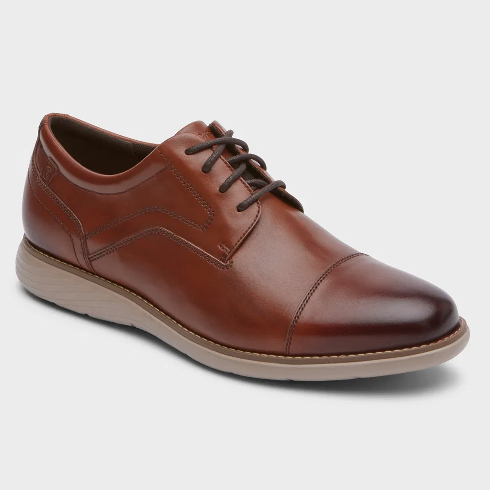 Мужские коричневые дерби с отрезным мысом Garett от Rockport