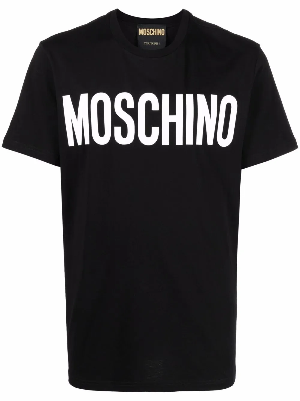 

Футболка с логотипом Moschino, черный