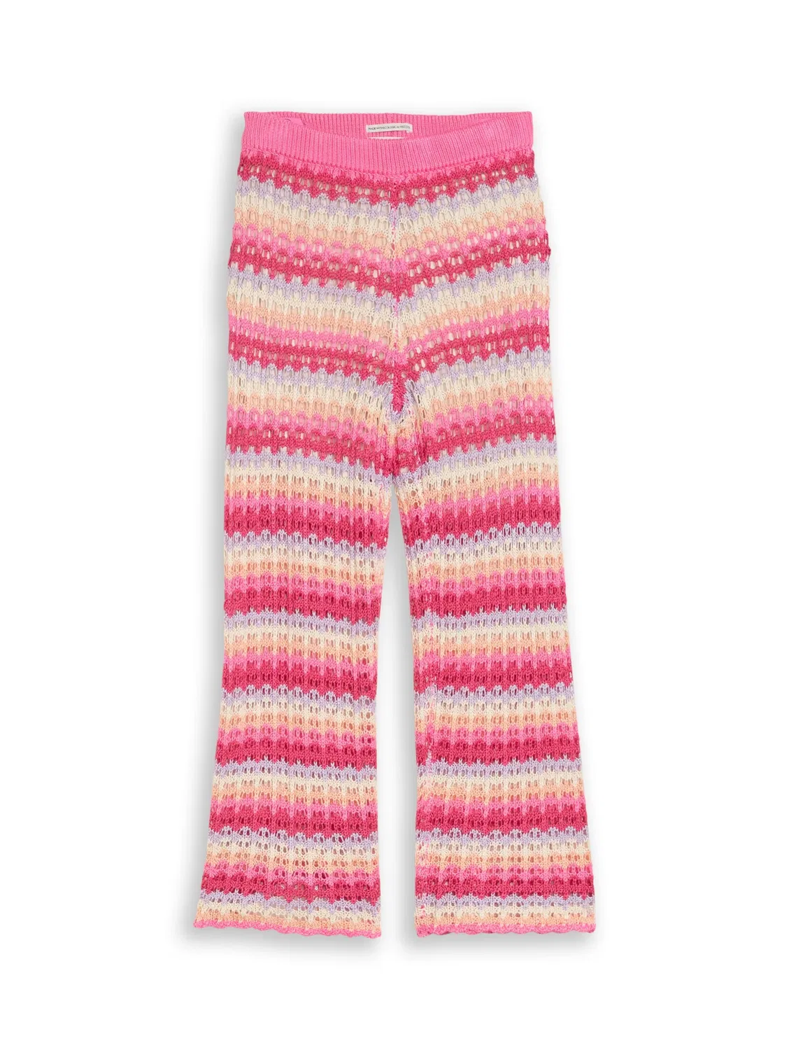 Брюки с широкими штанинами Tom Tailor, Pink/Magenta