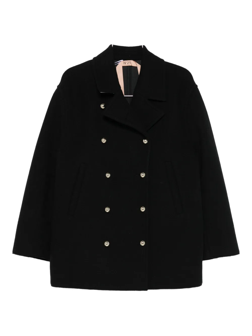 

Двубортное пальто Nº21, черный