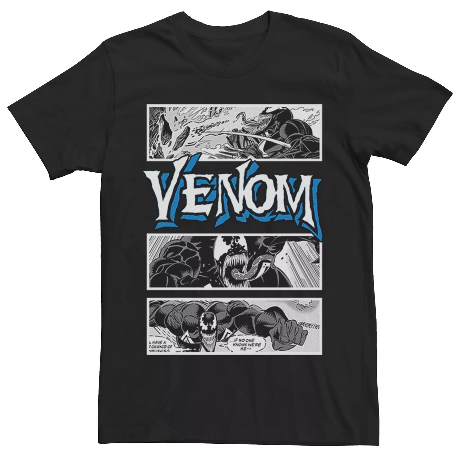 

Мужская футболка с вставками Venom из комиксов Marvel Licensed Character