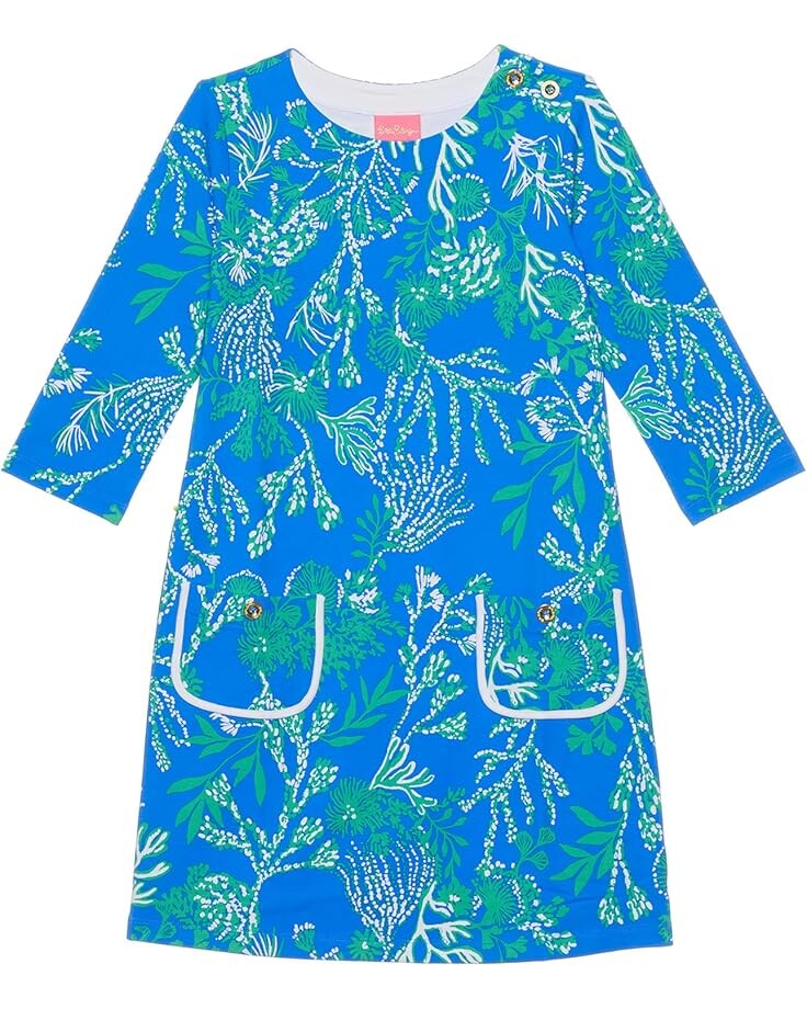 

Платье Lilly Pulitzer Kids Mackenzie Dress, цвет Briny Blue A Bit Salty