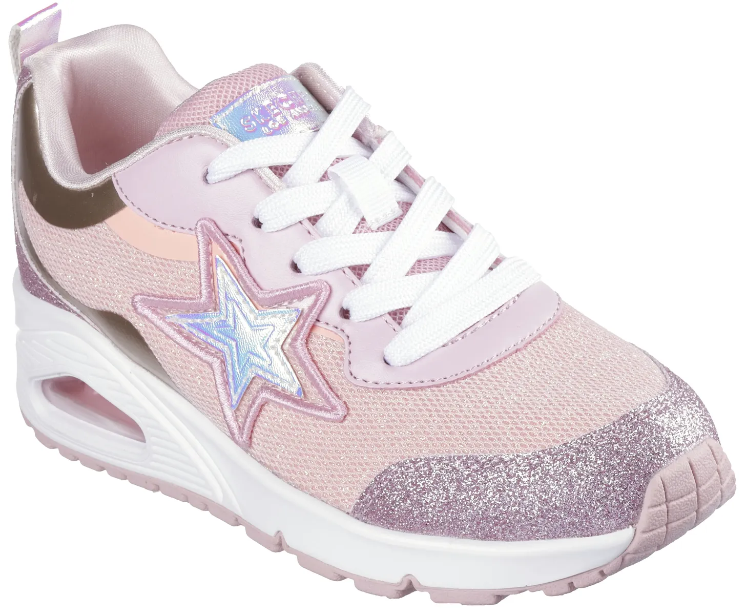

Детские кроссовки Skechers "UNO-STARRY VIBE", со сверкающими блестящими деталями, повседневная обувь, полуботинки, туфли на шнуровке Skechers Kids, цвет Hellrosa-Pastellfarben