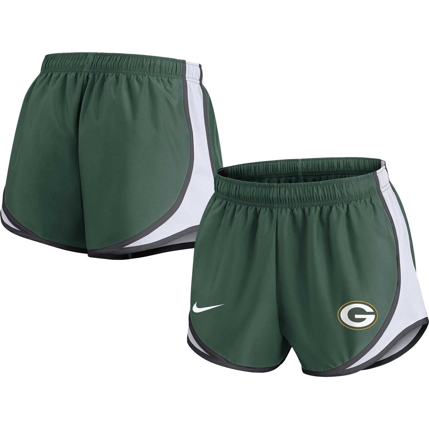 

Женские шорты Nike Green Green Bay Packers Tempo Nike