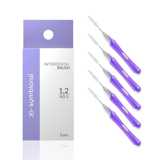 

Большие конические межзубные очистители фиолетового цвета. Symbioral, Interdental 1.2/ISO 3 –