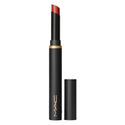 

Губная помада-стик MAC Powder Kiss Velvet Blur Slim Stick 877 Devoted To Chili Warm Brick Red Mac Cosmetics