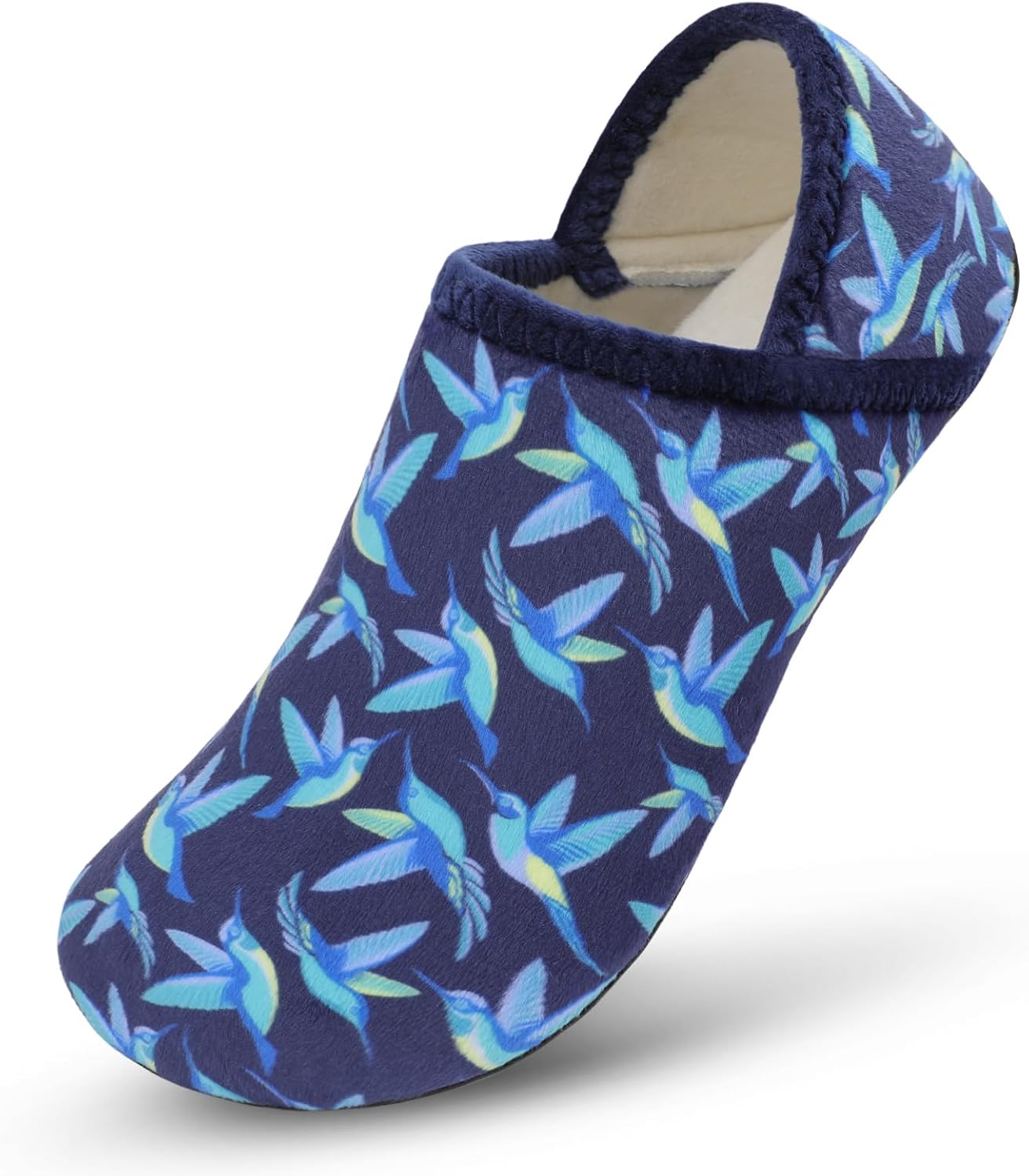 

Домашние тапочки для мужчин и женщин Scurtain, носки-тапочки, унисекс, взрослые, с бархатной подкладкой, легкие домашние тапочки, дорожные тапочки с нескользящей подошвой, теплые тапочки, синий