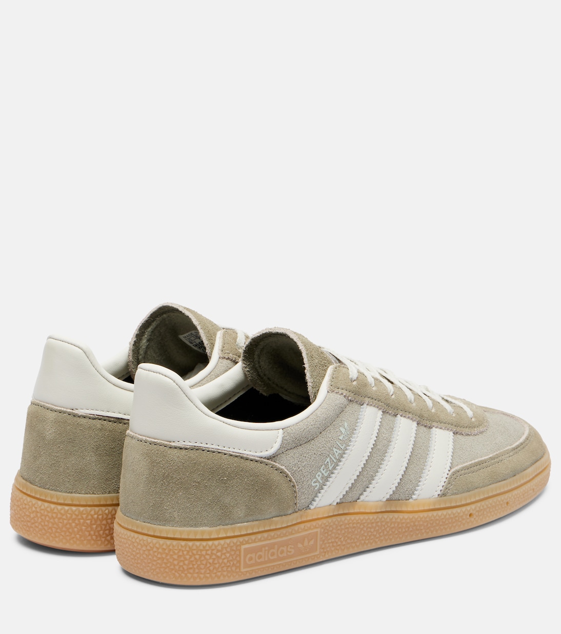 Кроссовки Handball Spezial из замши Adidas, Silver Pebble/Orbit Grey/Gum 4 — фото 2