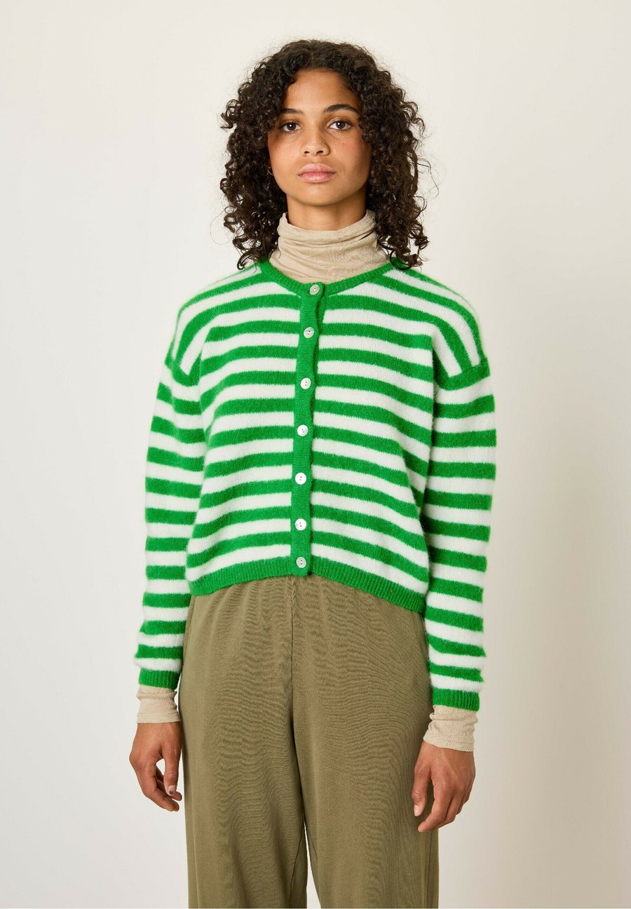 

Кардиган American Vintage VITO, Trefle Raye Blanc/Green