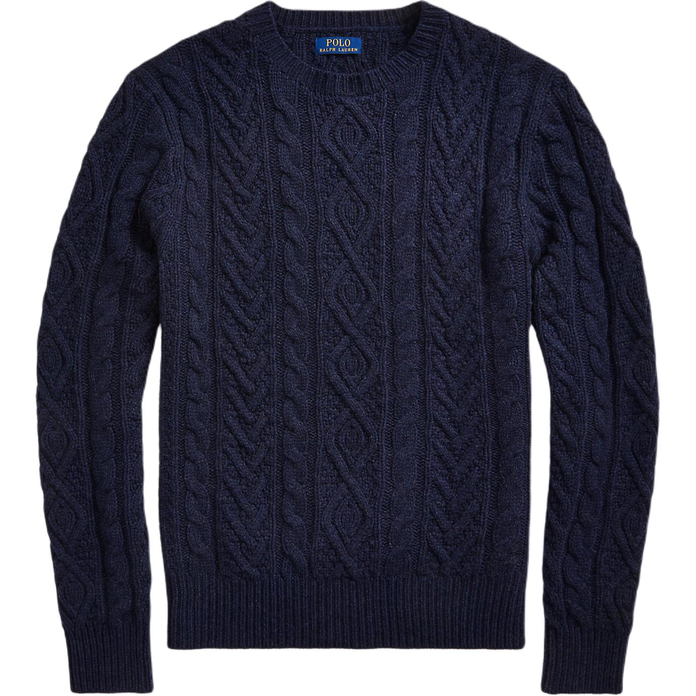 

Свитер с косичной вязкой Polo Ralph Lauren, Marine Blue