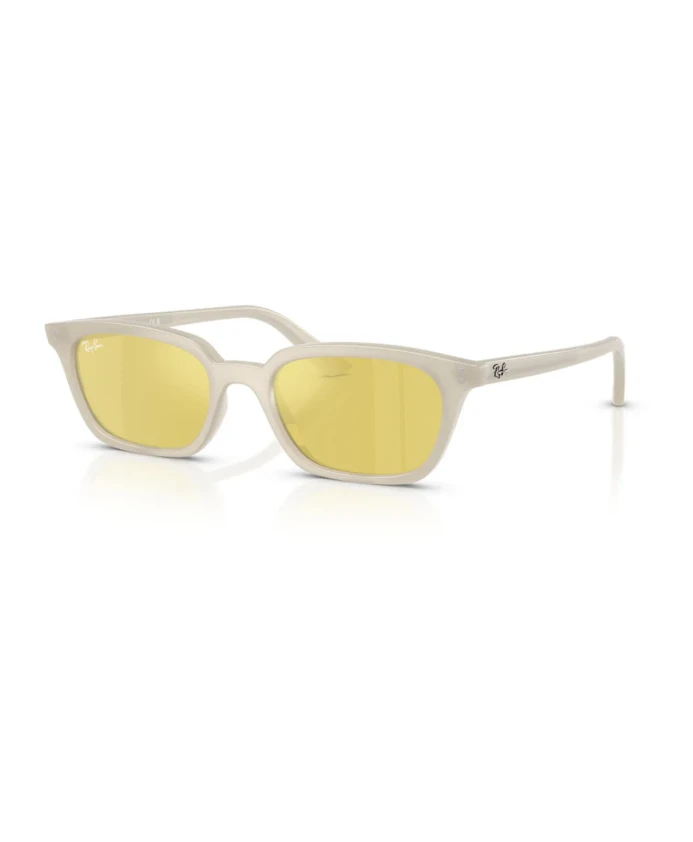 

Стильные солнцезащитные очки с желтыми зеркальными линзами Ray-Ban, белый