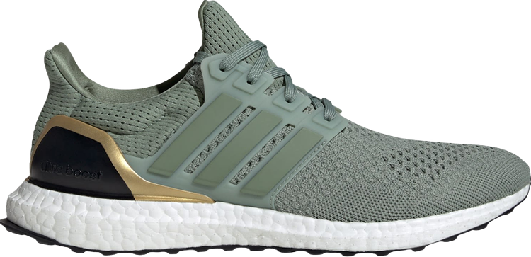 

Кроссовки UltraBoost 1.0 'Silver Green Gold Metallic', зеленый