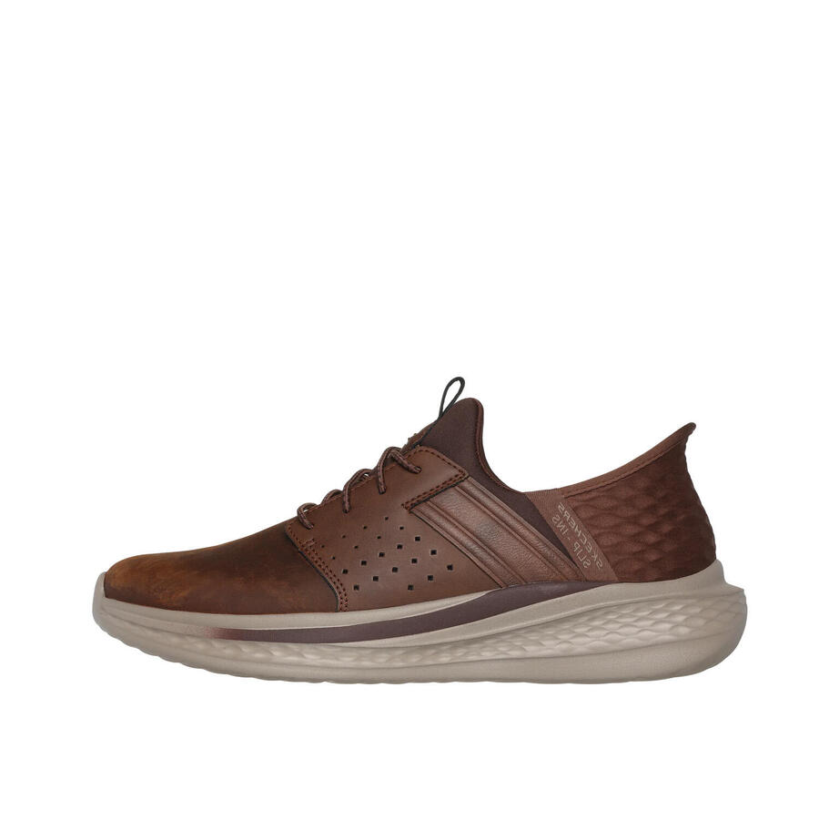 Кроссовки Skechers модель Slip-ins Slade - Zachary цвет коричневый — фото 2