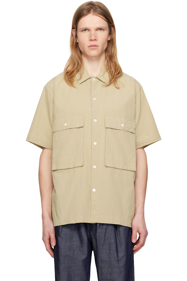 

Иван рубашка с коротким рукавом Pilgrim Surf + Supply, хаки