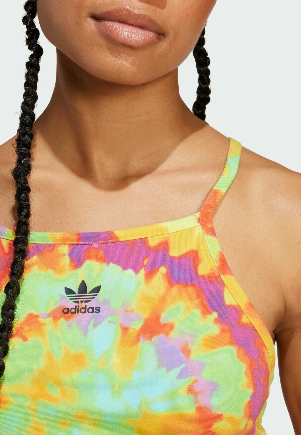 

Платье-футляр adidas Originals, желтое многоцветное
