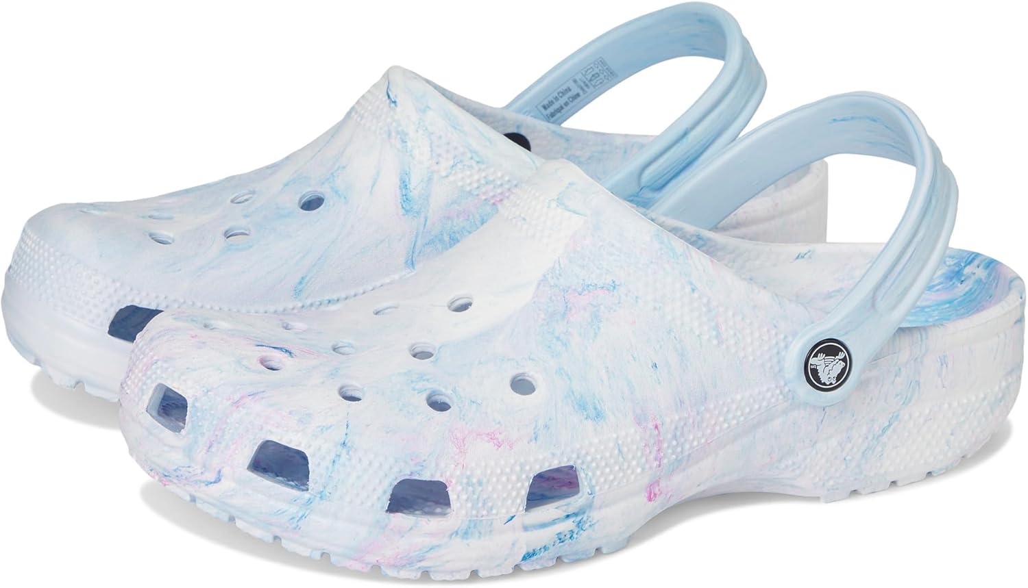 

Сабо Унисекс Классические мраморные кломпы с эффектом тай-дай Crocs, Oxygen Swirl