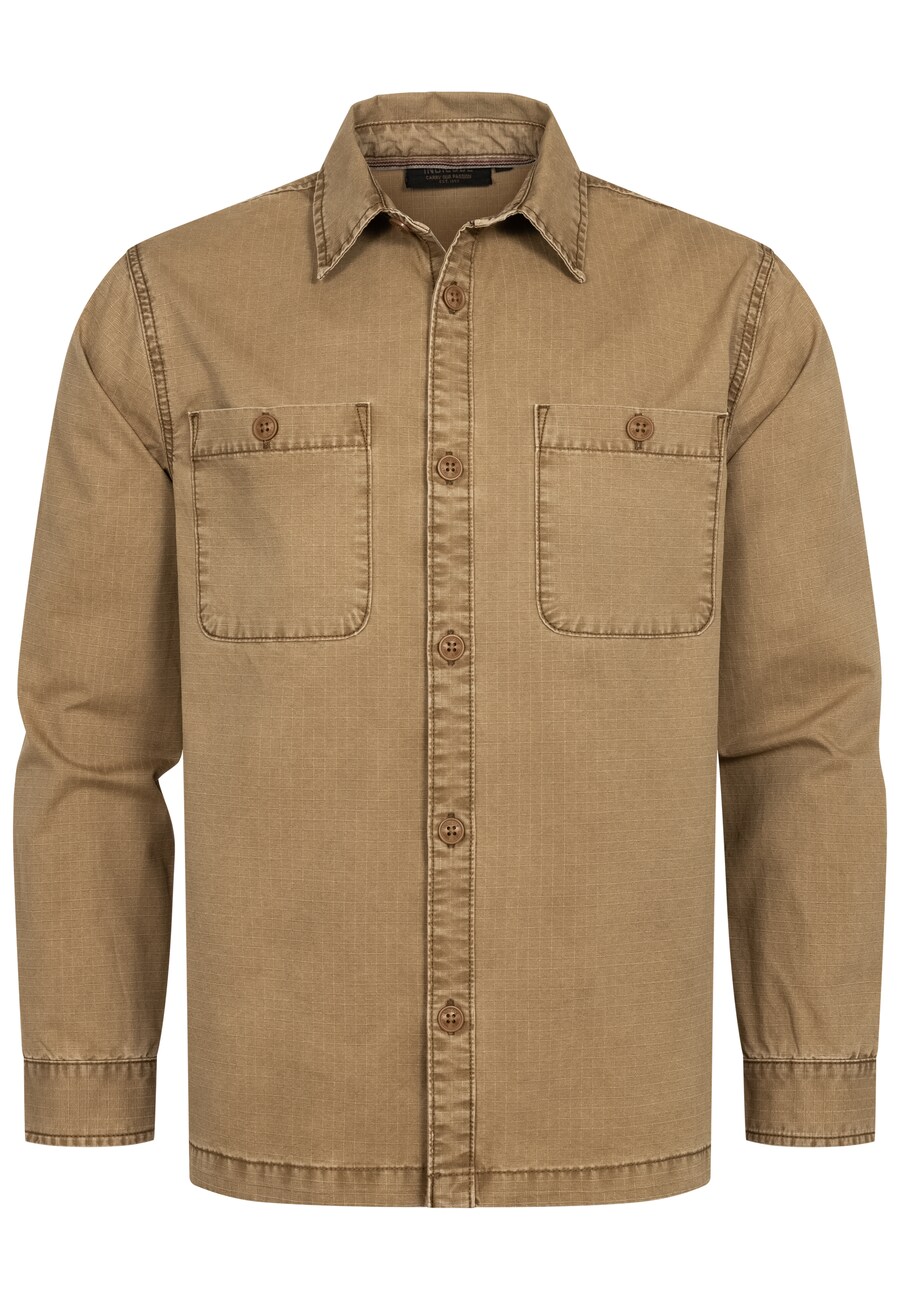 

Рубашка на пуговицах классического кроя INDICODE JEANS Pilou, Brown