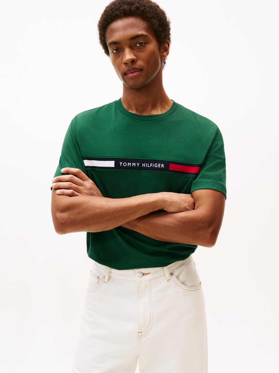 

Футболка Tommy Hilfiger CHEST INSERT, Ornamental Green/Dark Green