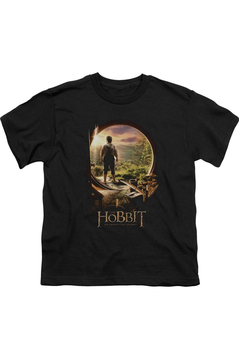 

Футболка The Hobbit с коротким рукавом для подростков Gildan, черный