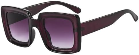 

Модные солнцезащитные очки 2027 года для женщин: квадратные, большие, женские и мужские, для активного отдыха, велоспорта, защита от ультрафиолета UV400 MTZJH, Purple-gray