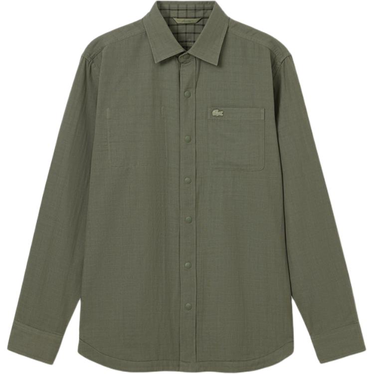Мужская рубашка LACOSTE, хаки зеленый