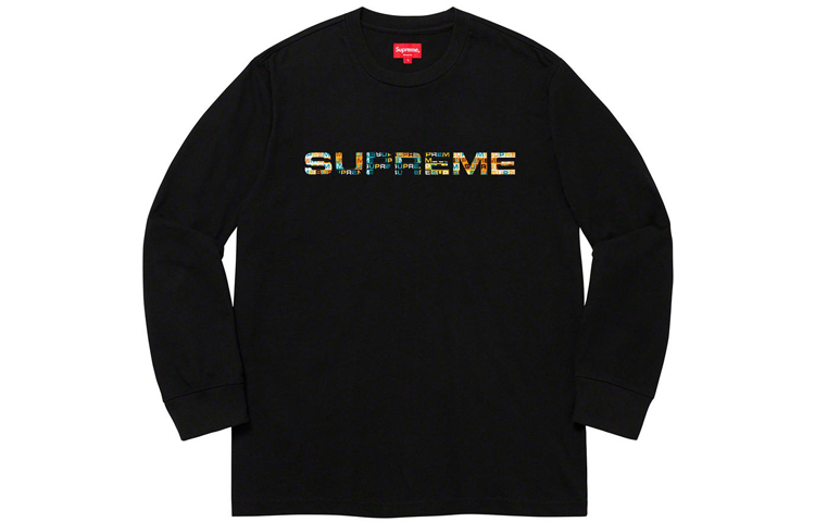 Футболка с длинным рукавом Meta Logo Supreme, оранжево-красная — фото 2
