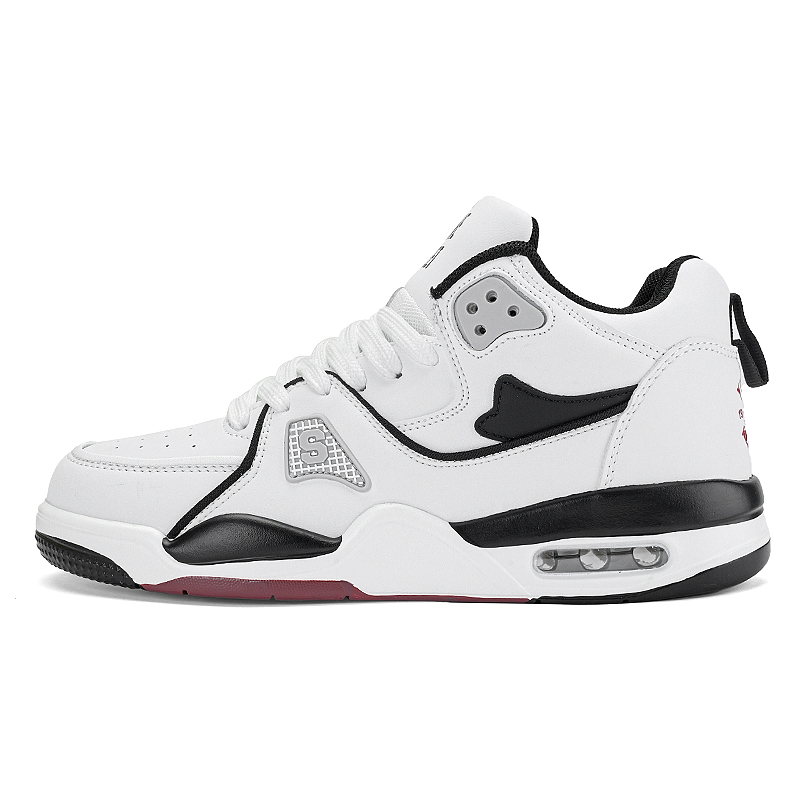 

SESAME STREET Скользоустойчивые, износостойкие, дышащие, ударопрочные баскетбольные кроссовки с амортизирующей подошвой и высоким верхом Unisex - Classic Black White