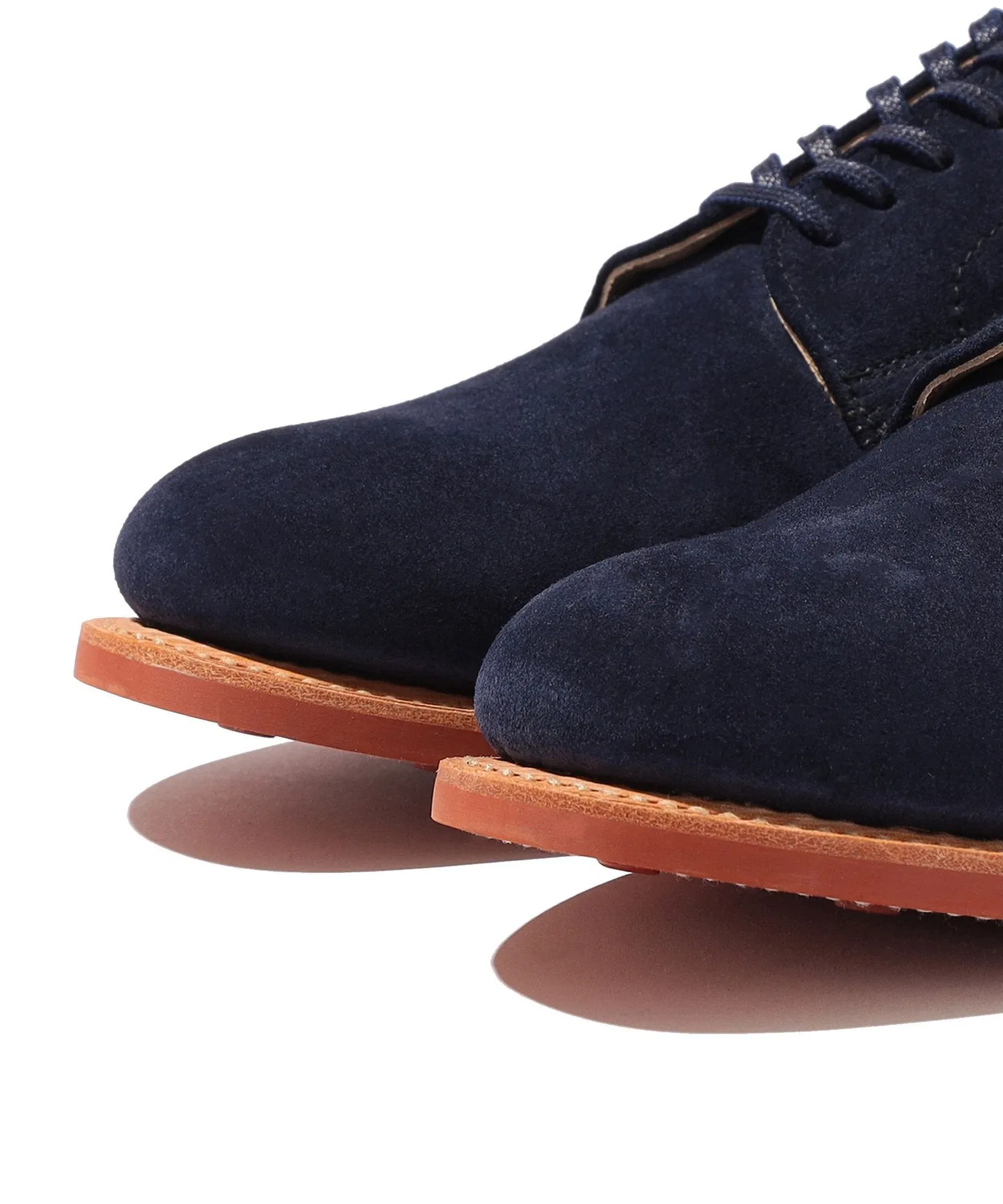 Мужские туфли SANDERS Navy Suede Officer Shoe — фото 2