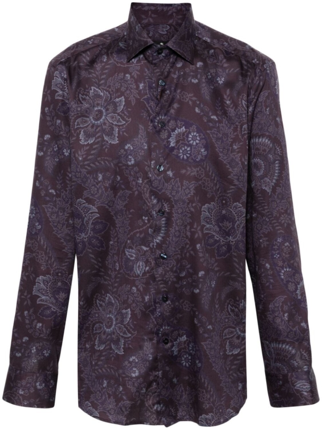 

ETRO рубашка с цветочным принтом, фиолетовый