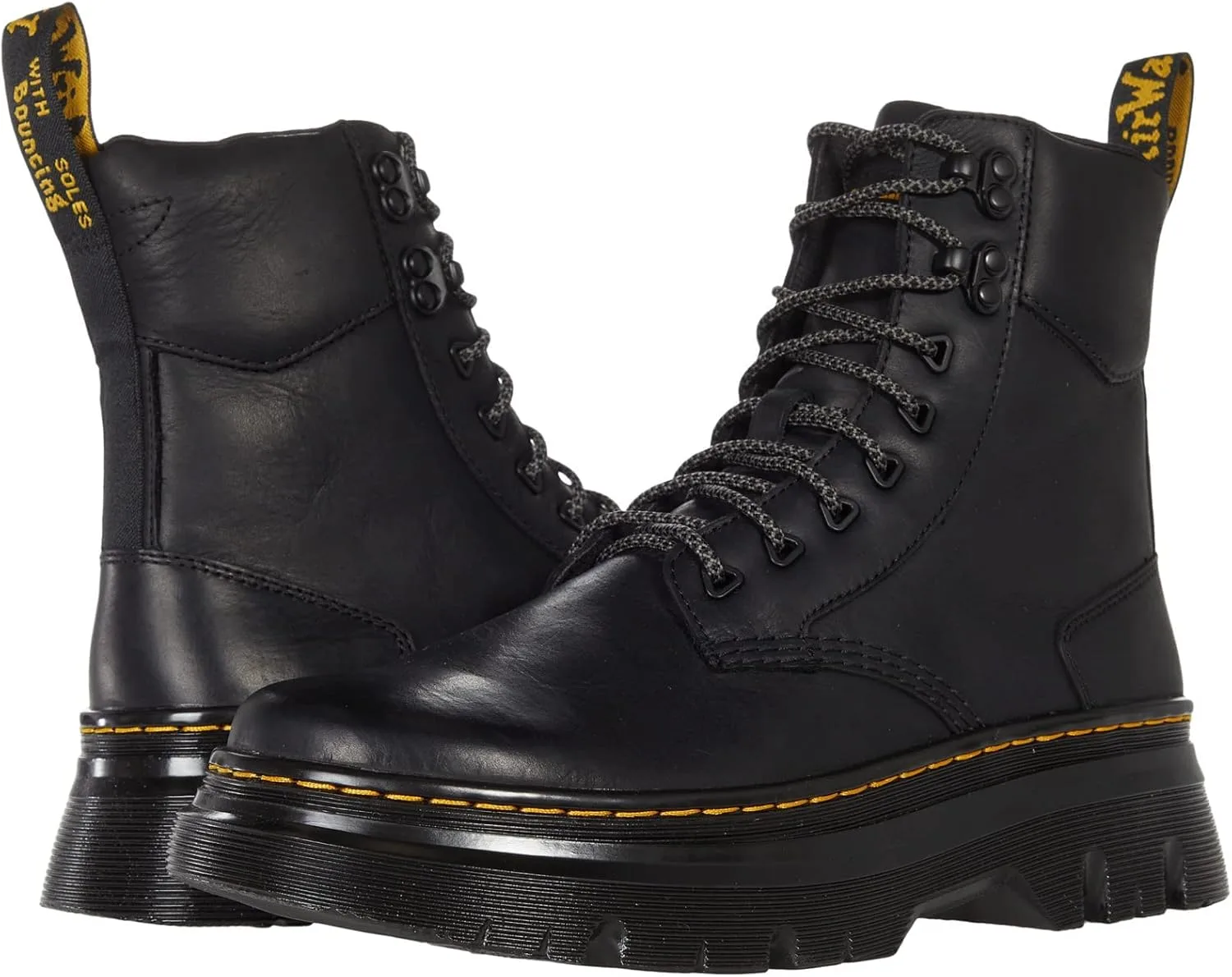 Ботинки Dr. Martens унисекс, высота каблука 8 дюймов, с заклепками, в стиле милитари, черный