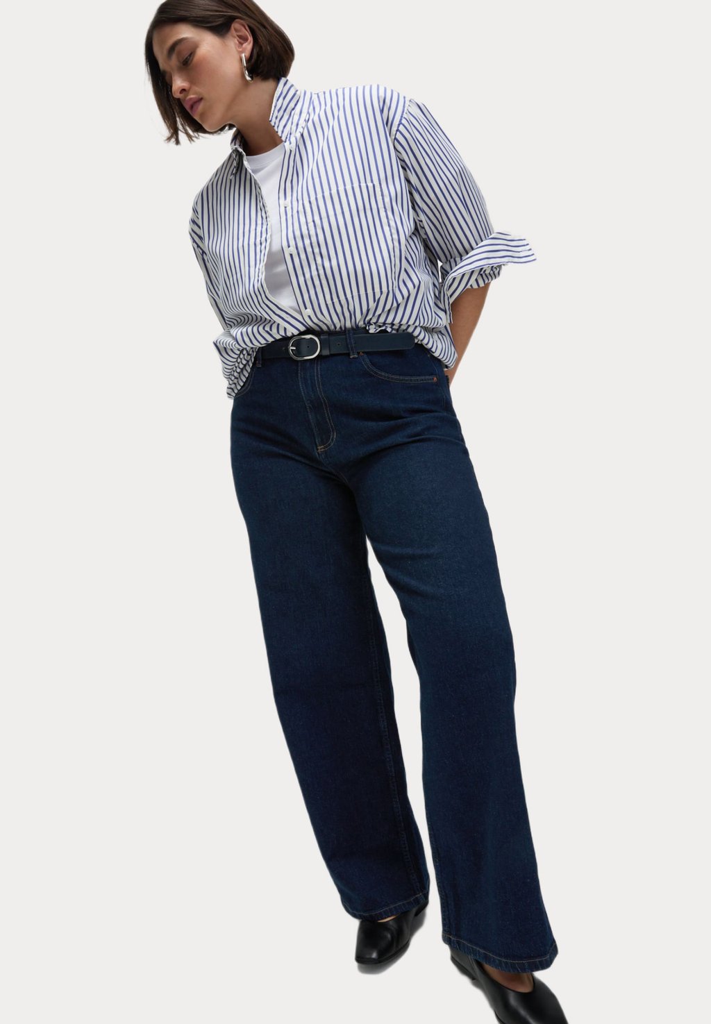 

Джинсы свободного кроя WIDE LEG Marks & Spencer, синий