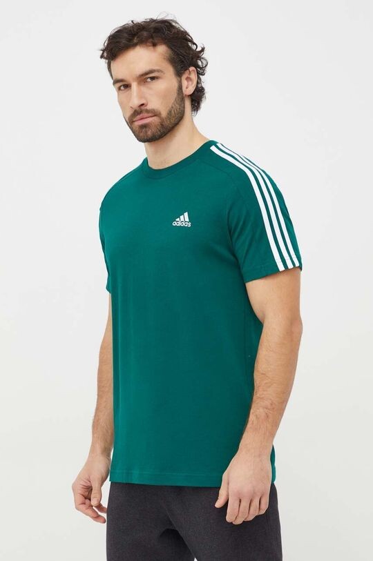 

Хлопковая футболка adidas, зеленый
