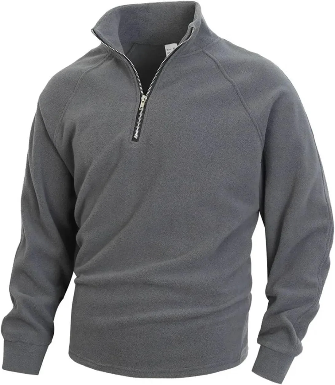 Толстовка мужская Slim Fit с воротником и длинным рукавом — фото 2