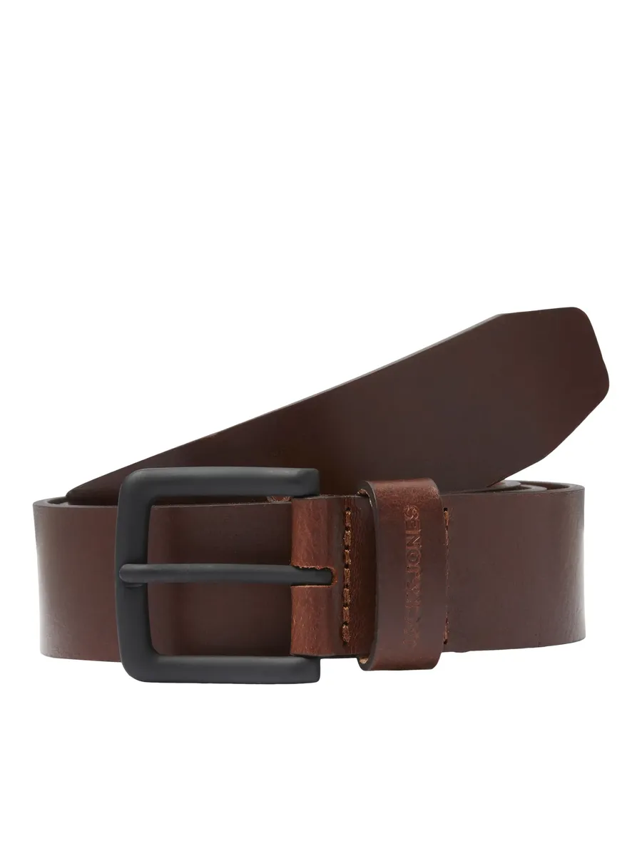 

Кожаный ремень Jack & Jones "JACROMA LEATHER BELT NOOS", цвет Brown Stone