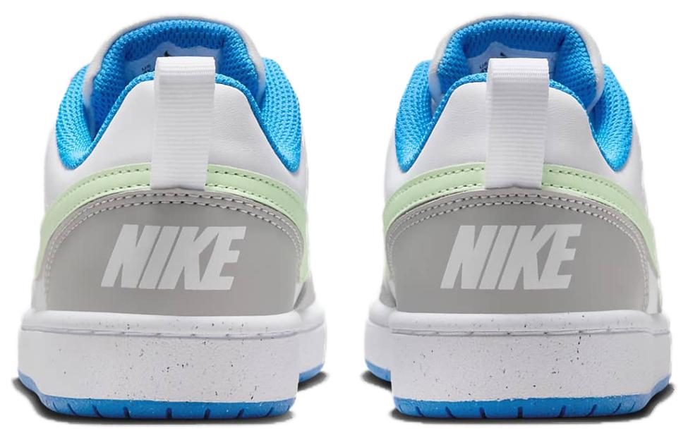 Кроссовки Nike Court Borough Low Recraft GS 'Light Iron Ore Vapor Green' Серый/Пар Зеленый/Белый/Прозрачный Голубой — фото 4