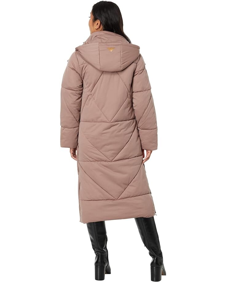 

Пуховик Avec Les Filles Coat Hooded Maxi Puffer, цвет Umber