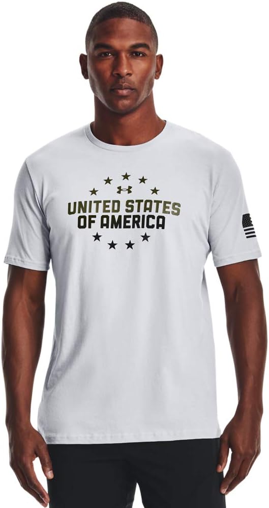 

Мужская футболка Freedom USA от Under Armour, Mod Gray (011)/Black, Черный, Мужская футболка Freedom USA от Under Armour, Mod Gray (011)/Black