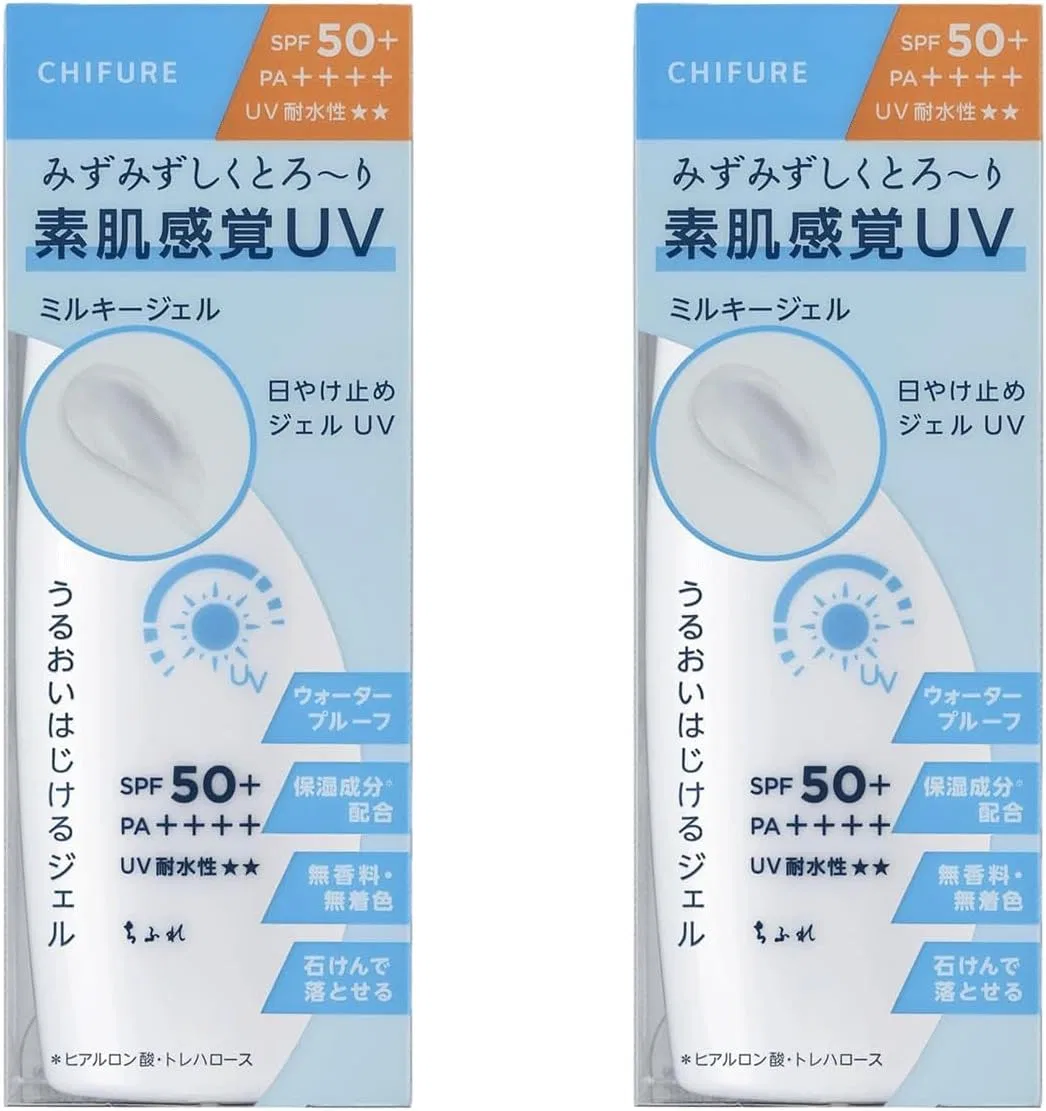 Солнцезащитный гель Chifure, молочный, 80 мл x 2, без отдушки