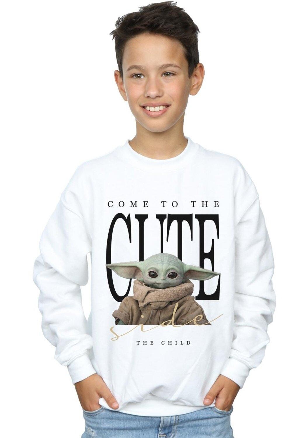

Толстовка The Mandalorian The Cute Side Star Wars, белый