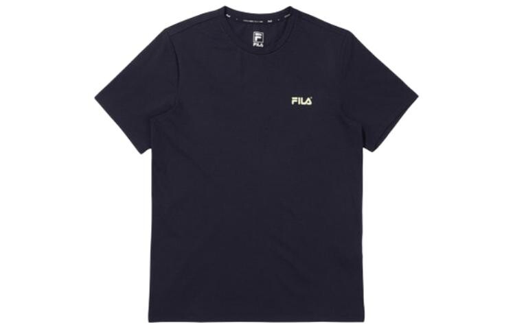 

Футболка унисекс темно-синяя Fila, темно-синий