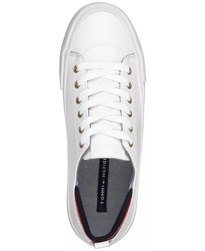 Женские кроссовки на шнуровке Two Tommy Hilfiger, белый — фото 4